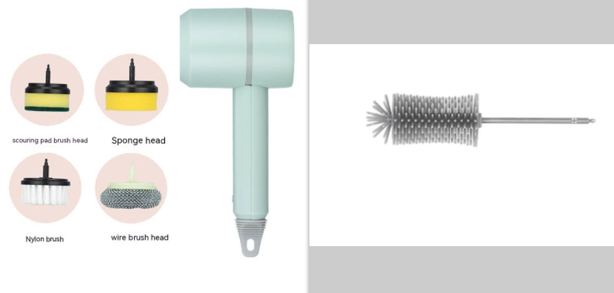 Cordless Electric Cleaning Brush – USB Rechargeable Spin Scrubber for Kitchen, Bathroom & Tile Cleaning