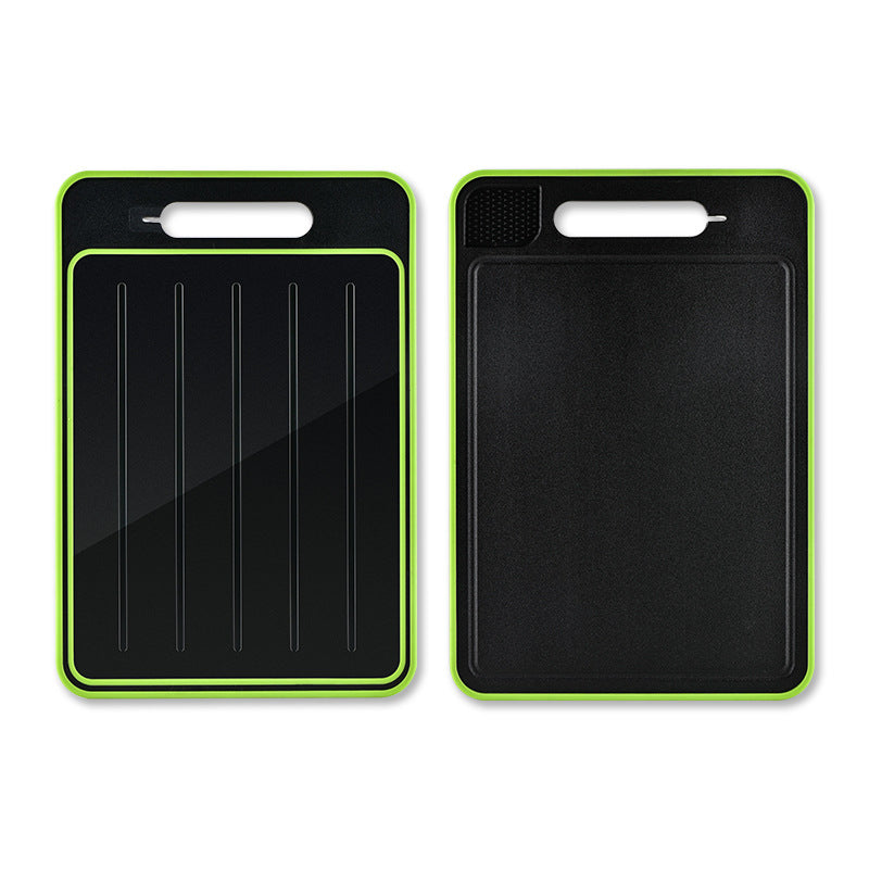 4-in-1 Defrosting Cutting Board with Knife Sharpener – Double-Sided Smart Chopping Board & Food Prep Tool
