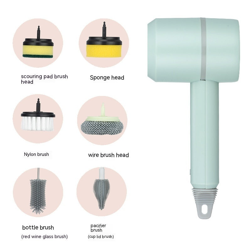 Cordless Electric Cleaning Brush – USB Rechargeable Spin Scrubber for Kitchen, Bathroom & Tile Cleaning
