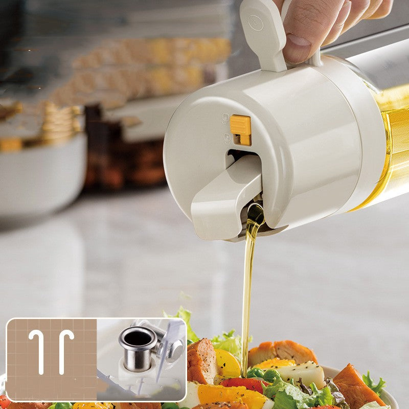 2-in-1 Oil Sprayer & Dispenser Bottle – Olive Oil Mister for Cooking, Air Fryer, BBQ & Salad
