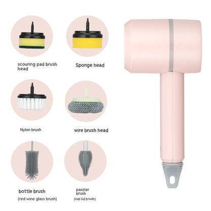 Cordless Electric Cleaning Brush – USB Rechargeable Spin Scrubber for Kitchen, Bathroom & Tile Cleaning