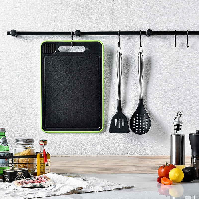 4-in-1 Defrosting Cutting Board with Knife Sharpener – Double-Sided Smart Chopping Board & Food Prep Tool